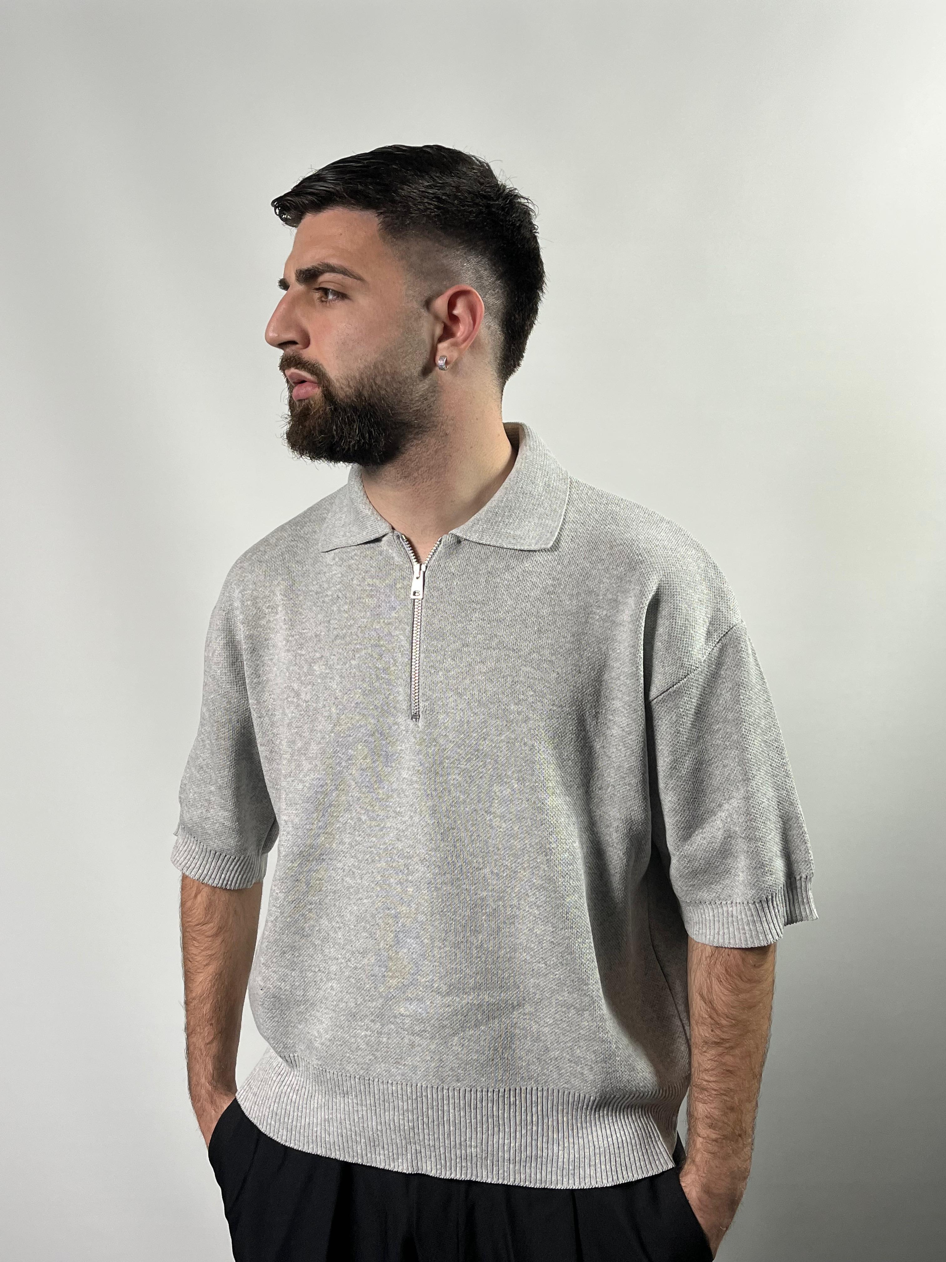 Polo Zip In Filo