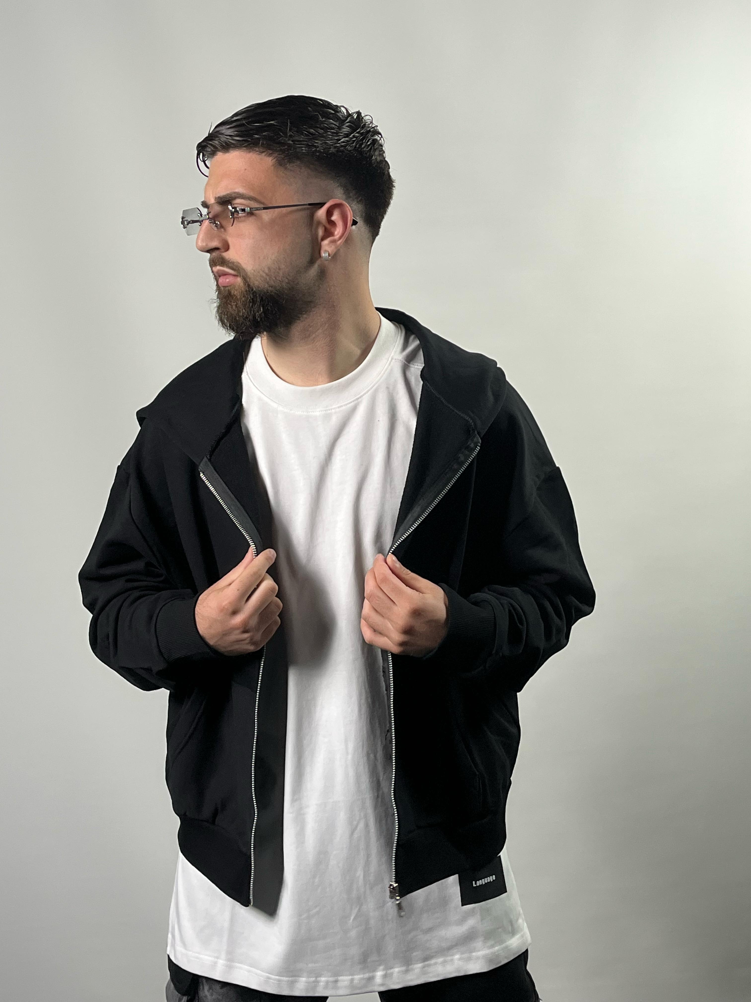 BOXY ZIP CON CAPPUCCIO