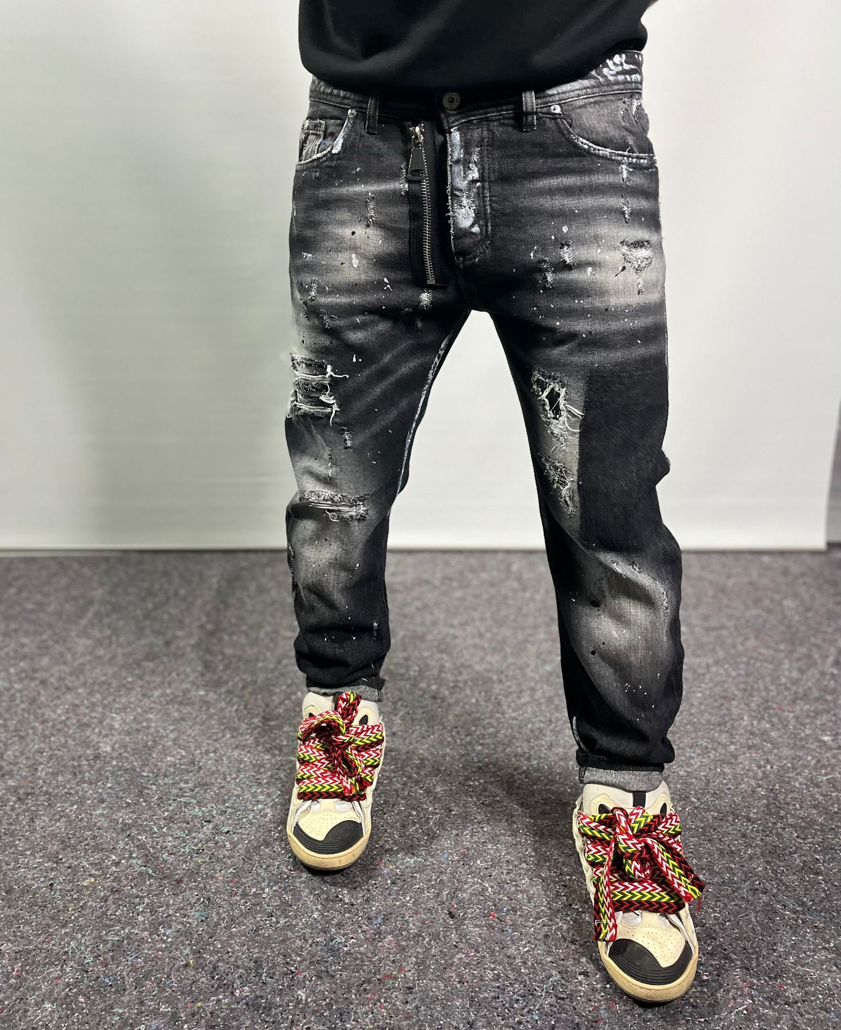 Denim Zip Black Cntc