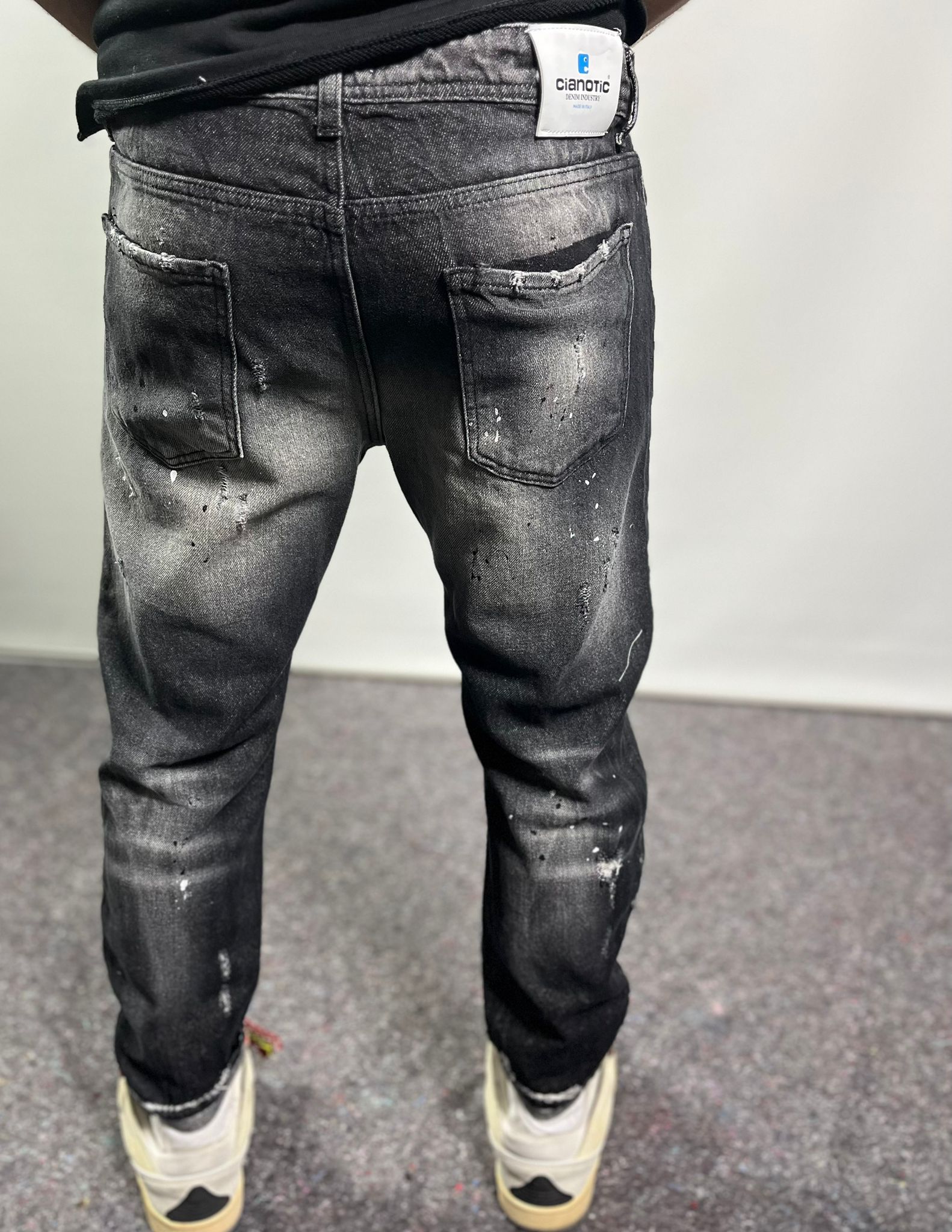 Denim Zip Black Cntc